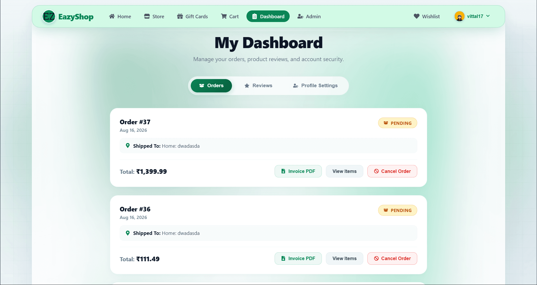 Customer Profile & History