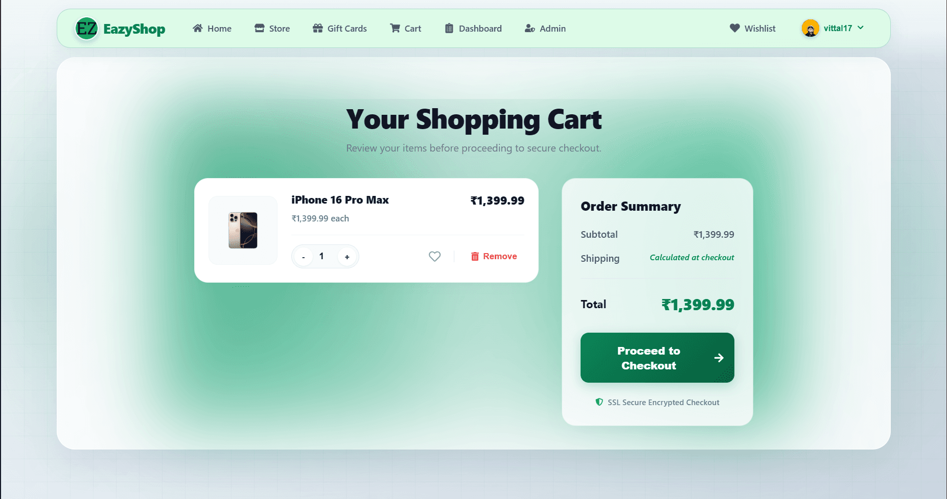 EazyShop — JWT claims merge guest carts without race conditions.