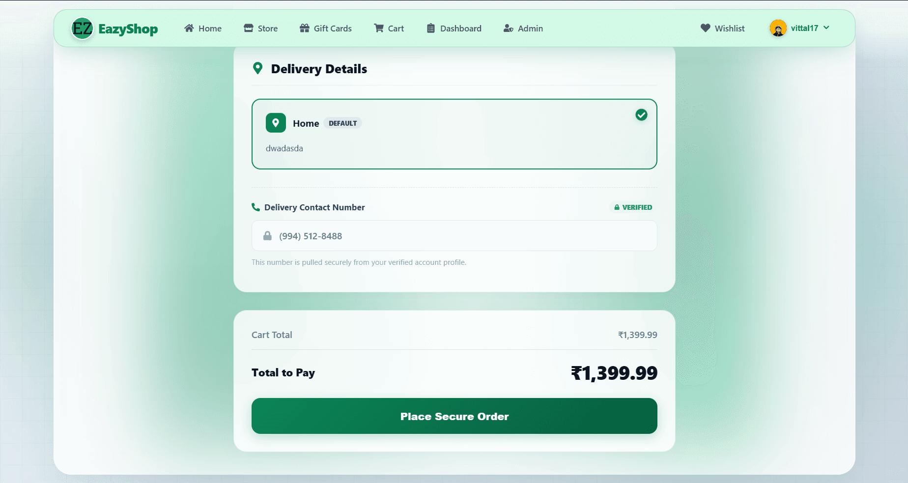 EazyShop — One row, one writer: zero overselling under load.